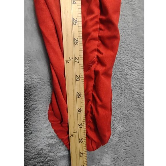 Brooklyn State Mens Designer Stacked Red Denim Slim Skinny Jeans Pants - Picture 4 of 5